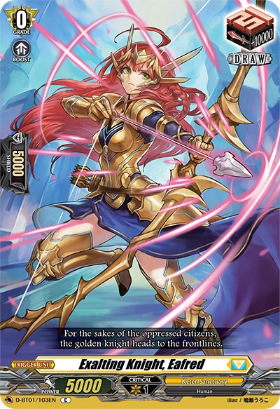 Exalting Knight, Eafred (D-BT01/103EN) [Genesis of the Five Greats] | Pegasus Games WI