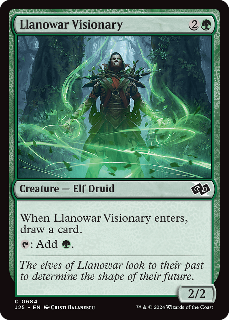 Llanowar Visionary [Foundations Jumpstart] | Pegasus Games WI