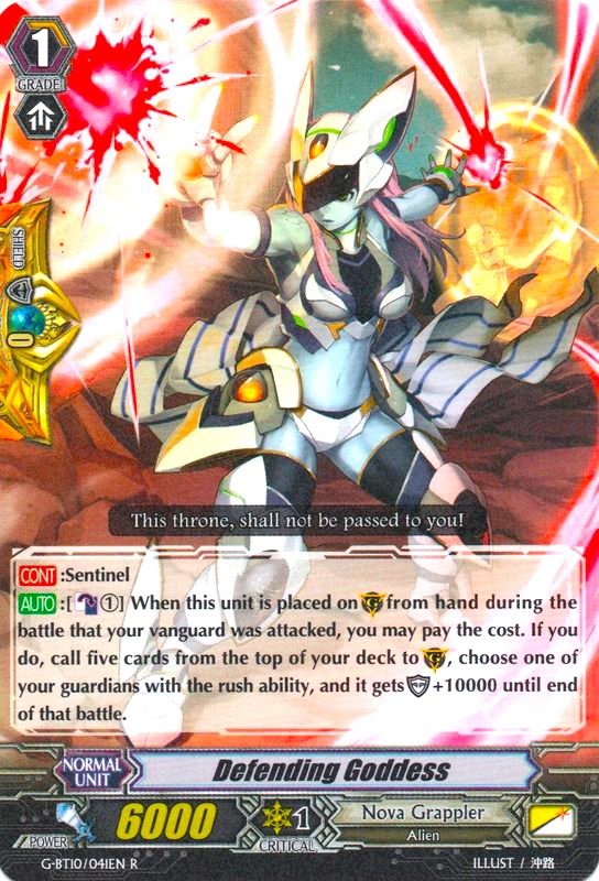 Defending Goddess (G-BT10/041EN) [Raging Clash of the Blade Fangs] | Pegasus Games WI