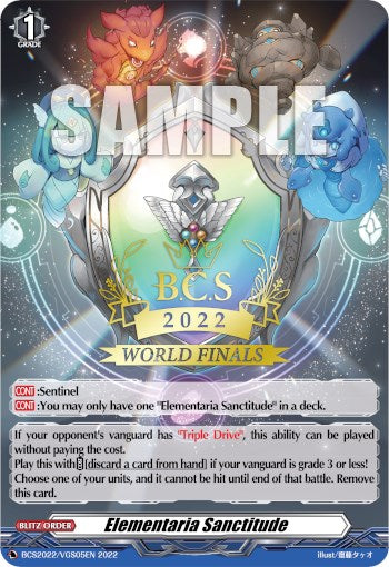 Elementaria Sanctitude (World Finals 2022) (BCS2022/VGS05EN) [Bushiroad Event Cards] | Pegasus Games WI