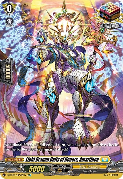 Light Dragon Deity of Honors, Amartinoa (D-BT01/SP22EN) [Genesis of the Five Greats] | Pegasus Games WI