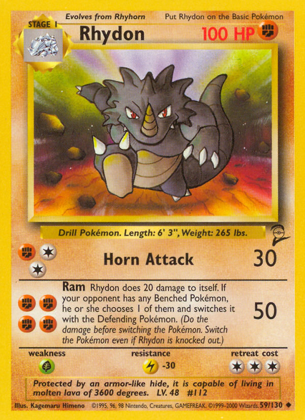 Rhydon (59/130) [Base Set 2] | Pegasus Games WI