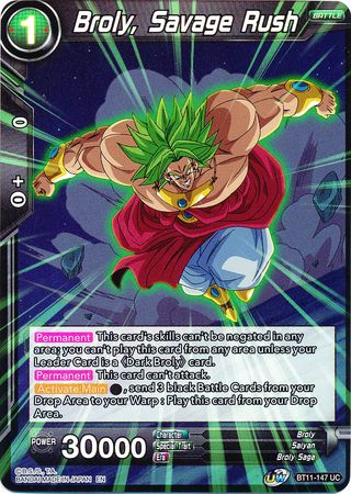 Broly, Savage Rush (BT11-147) [Vermilion Bloodline 2nd Edition] | Pegasus Games WI