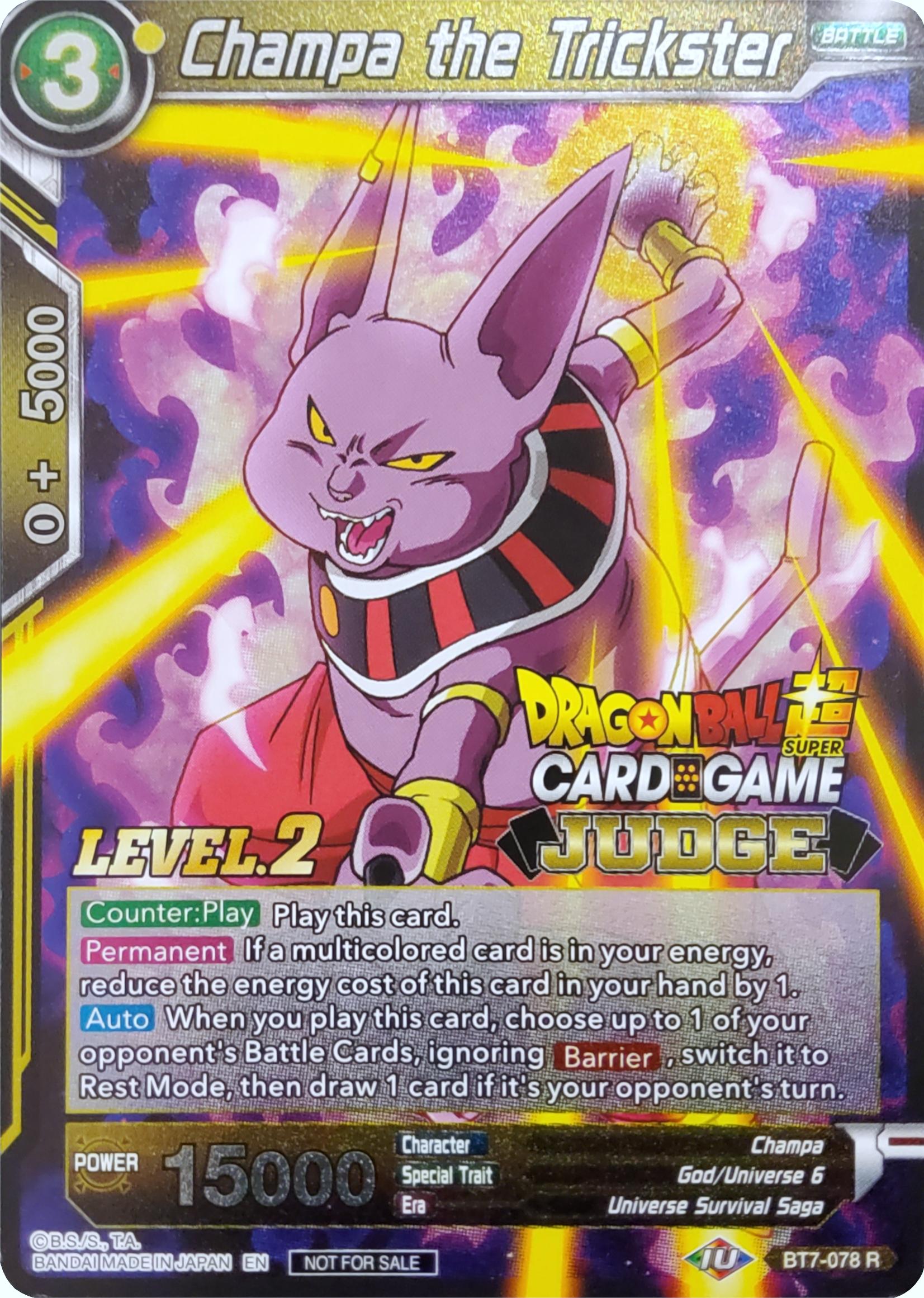 Champa the Trickster (Level 2) (BT7-078) [Judge Promotion Cards] | Pegasus Games WI