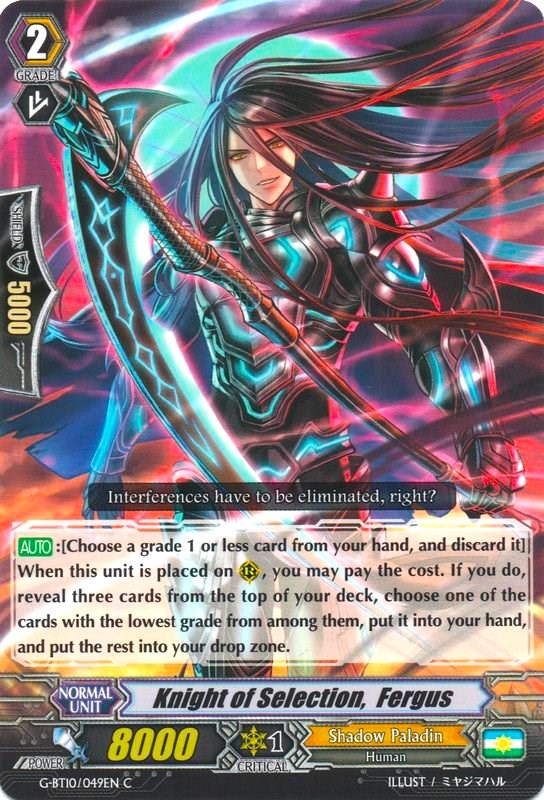 Knight of Selection, Fergus (G-BT10/049EN) [Raging Clash of the Blade Fangs] | Pegasus Games WI