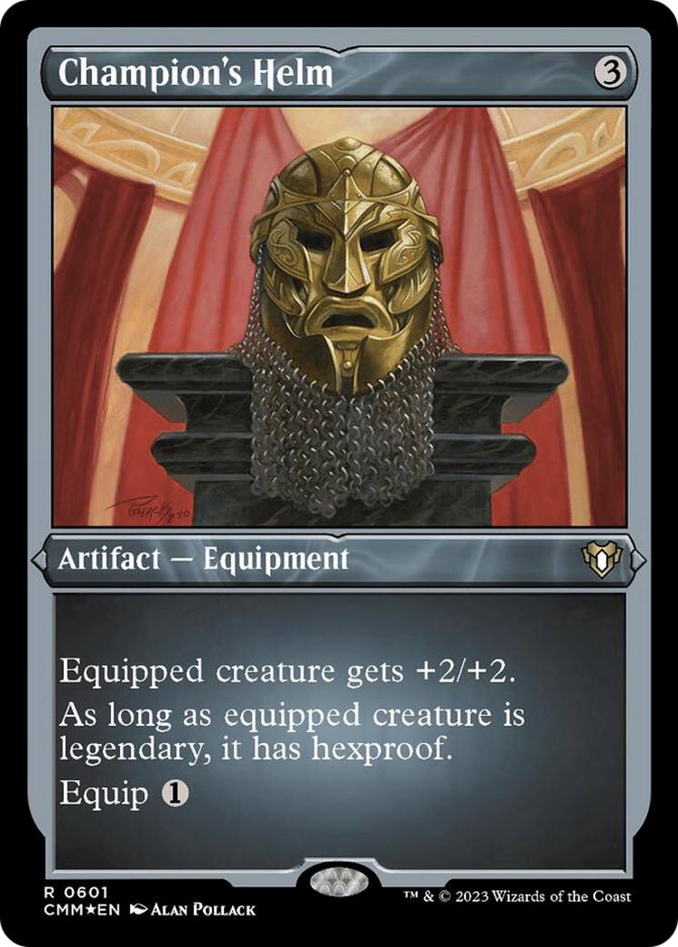 Champion's Helm (Foil Etched) [Commander Masters] | Pegasus Games WI