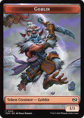 Dog // Goblin Double-Sided Token [Tarkir: Dragonstorm Commander Tokens] | Pegasus Games WI