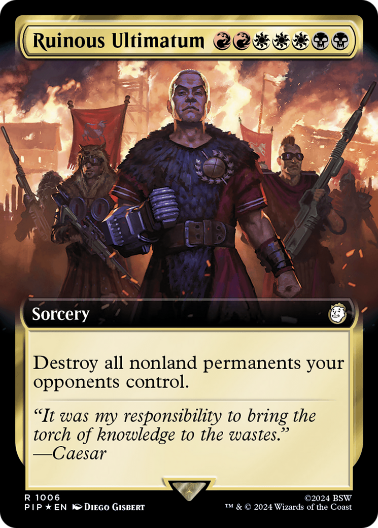 Ruinous Ultimatum (Extended Art) (Surge Foil) [Fallout] | Pegasus Games WI