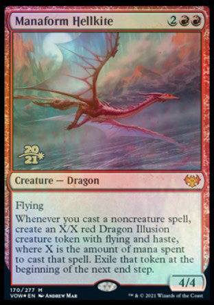 Manaform Hellkite [Innistrad: Crimson Vow Prerelease Promos] | Pegasus Games WI
