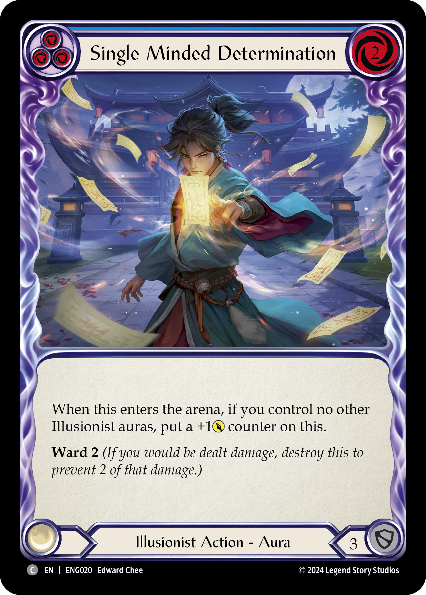 Single Minded Determination [ENG020] (Part the Mistveil Enigma Blitz Deck) | Pegasus Games WI