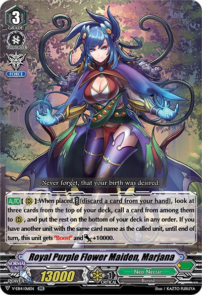 Royal Purple Flower Maiden, Marjana (V-EB14/016EN) [The Next Stage] | Pegasus Games WI