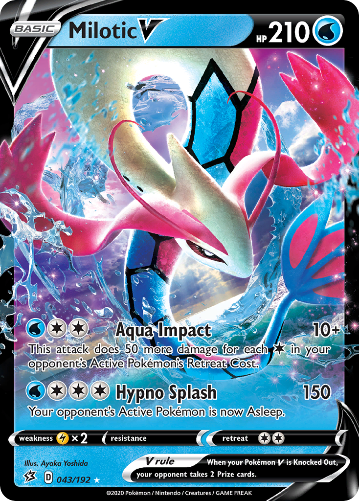 Milotic V (043/192) [Sword & Shield: Rebel Clash] | Pegasus Games WI