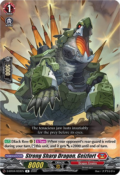 Strong Sharp Dragon, Geizfort (D-BT04/033EN) [Awakening of Chakrabarthi] | Pegasus Games WI