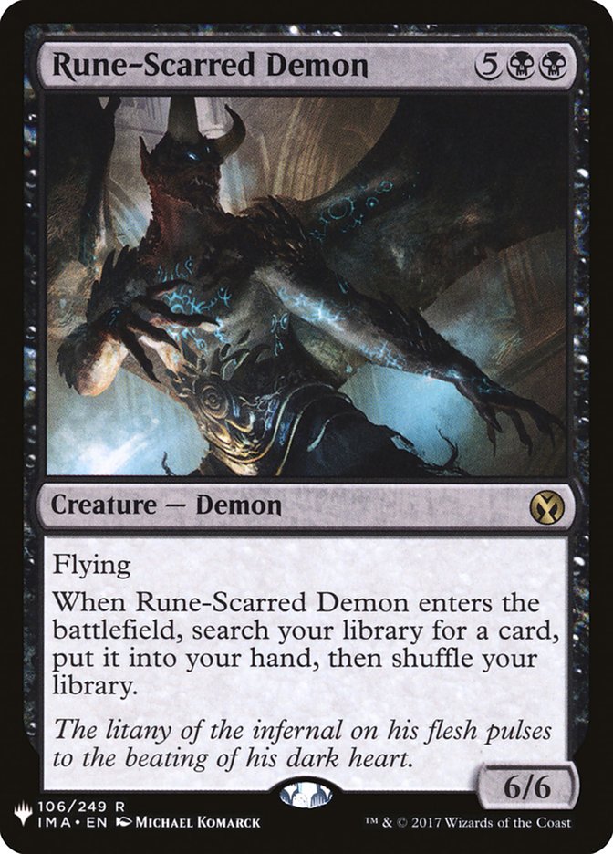 Rune-Scarred Demon [Mystery Booster] | Pegasus Games WI