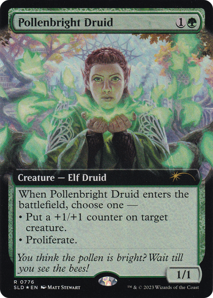 Pollenbright Druid (Extended Art) [Secret Lair Drop Series] | Pegasus Games WI