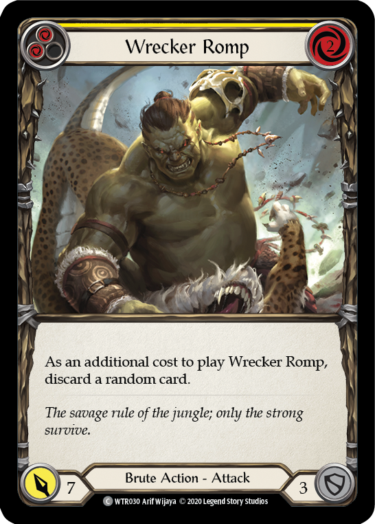 Wrecker Romp (Yellow) [U-WTR030] (Welcome to Rathe Unlimited)  Unlimited Rainbow Foil | Pegasus Games WI
