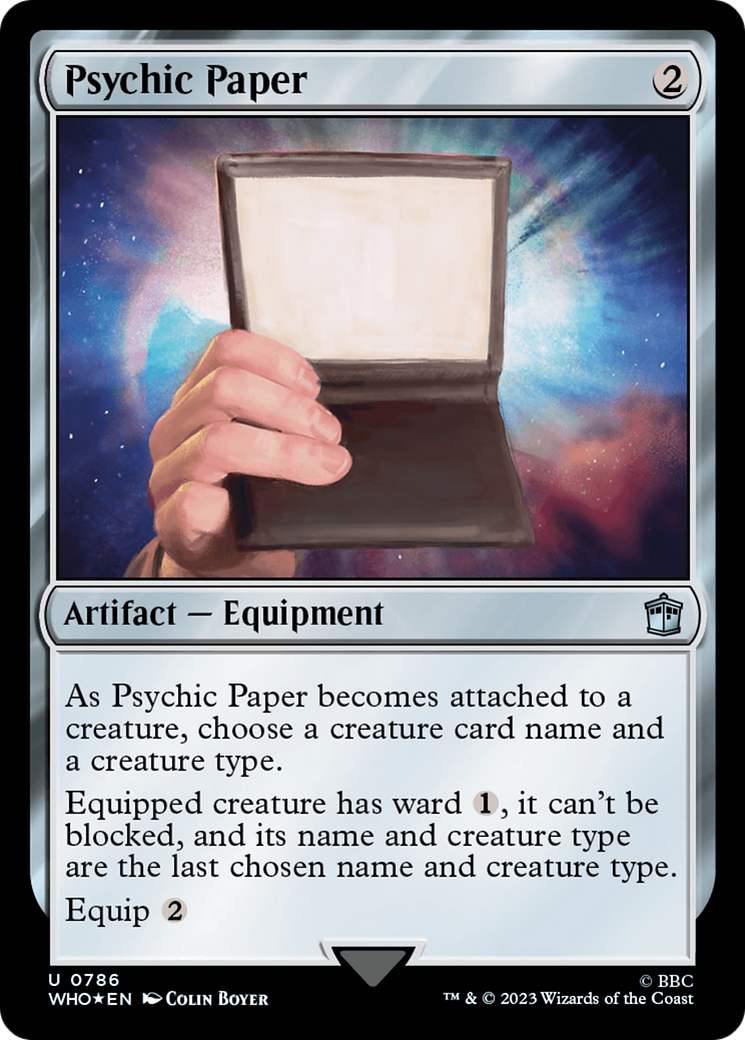 Psychic Paper (Surge Foil) [Doctor Who] | Pegasus Games WI