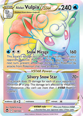 Alolan Vulpix VSTAR (197/195) [Sword & Shield: Silver Tempest] | Pegasus Games WI