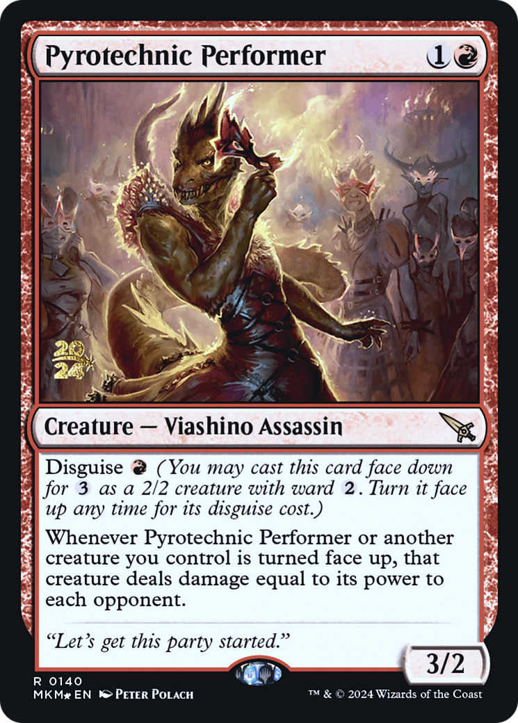 Pyrotechnic Performer [Murders at Karlov Manor Prerelease Promos] | Pegasus Games WI