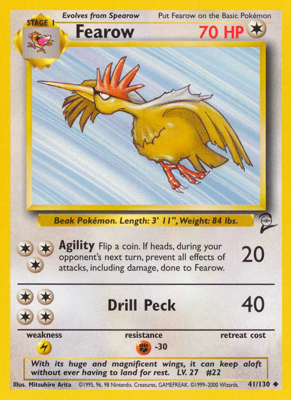 Fearow (41/130) [Base Set 2] | Pegasus Games WI
