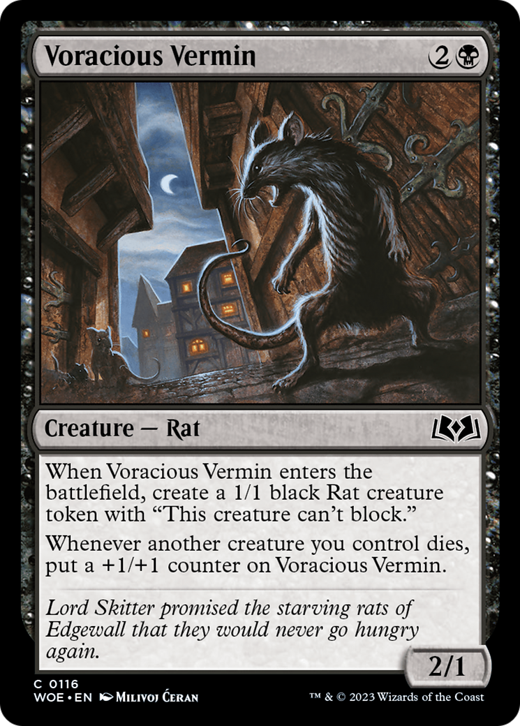 Voracious Vermin [Wilds of Eldraine] | Pegasus Games WI