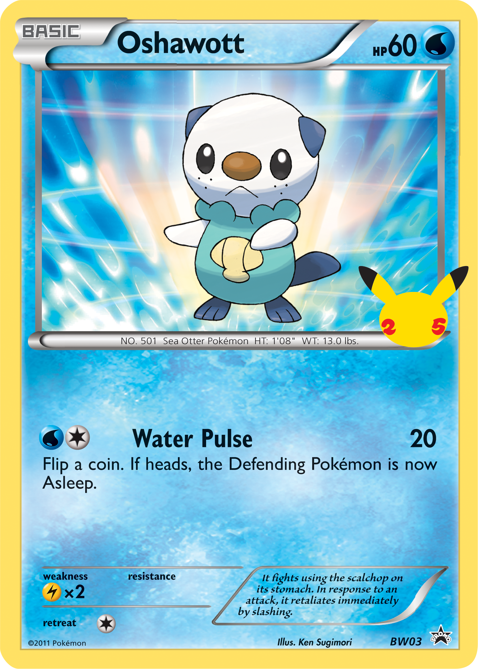 Oshawott (BW03) (Jumbo Card) [First Partner Pack] | Pegasus Games WI