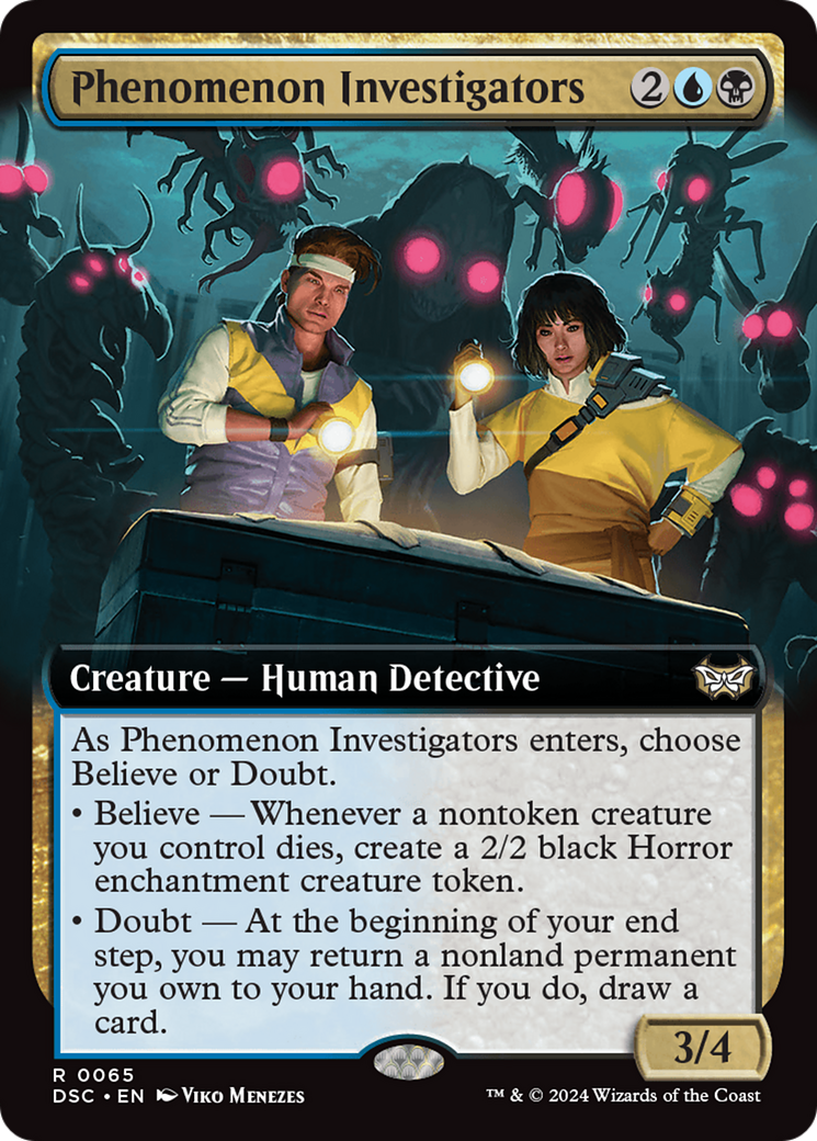 Phenomenon Investigators (Extended Art) [Duskmourn: House of Horror Commander] | Pegasus Games WI