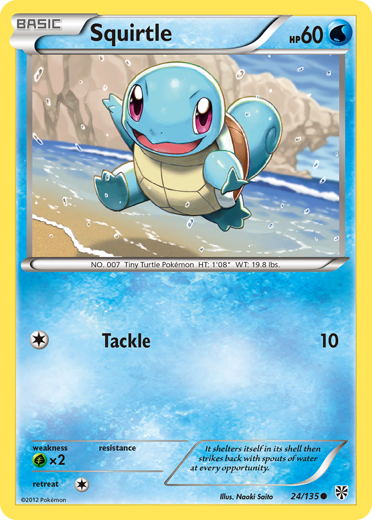 Squirtle (24/135) [Black & White: Plasma Storm] | Pegasus Games WI