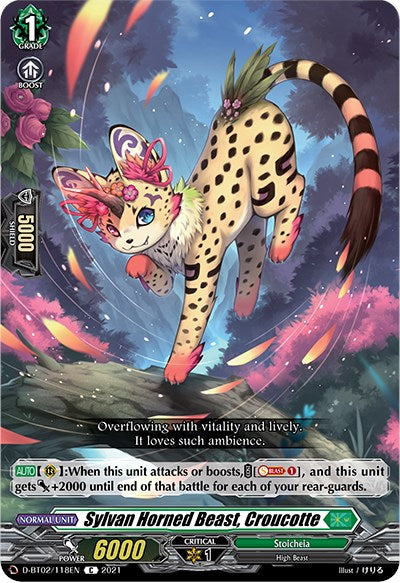 Sylvan Horned Beast, Croucotte (D-BT02/118EN) [A Brush with the Legends] | Pegasus Games WI