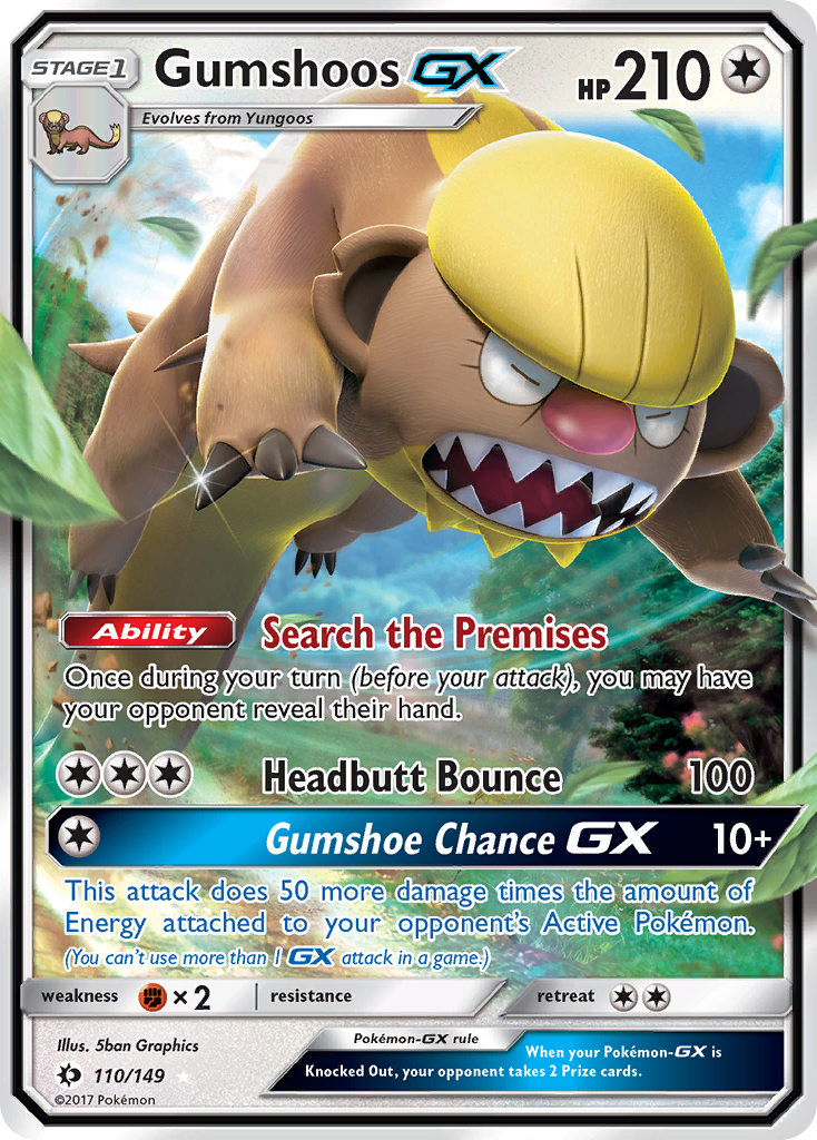 Gumshoos GX (110/149) [Sun & Moon: Base Set] | Pegasus Games WI