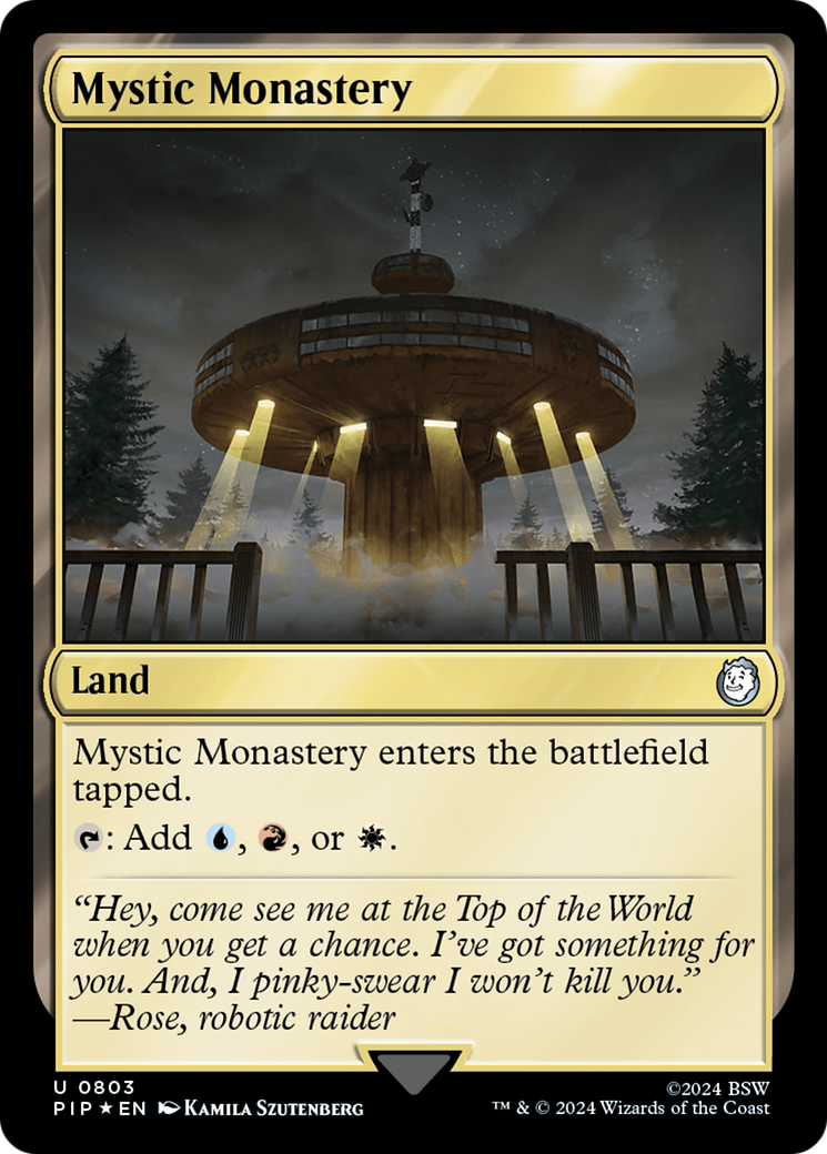 Mystic Monastery (Surge Foil) [Fallout] | Pegasus Games WI