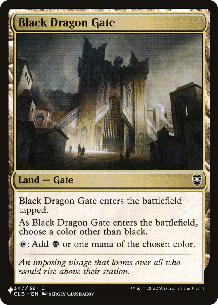 Black Dragon Gate [The List] | Pegasus Games WI