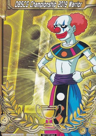 DBSCG Championship 2019 Warrior (Merit Card) - Universe 11 "Belmod" (11) [Tournament Promotion Cards] | Pegasus Games WI