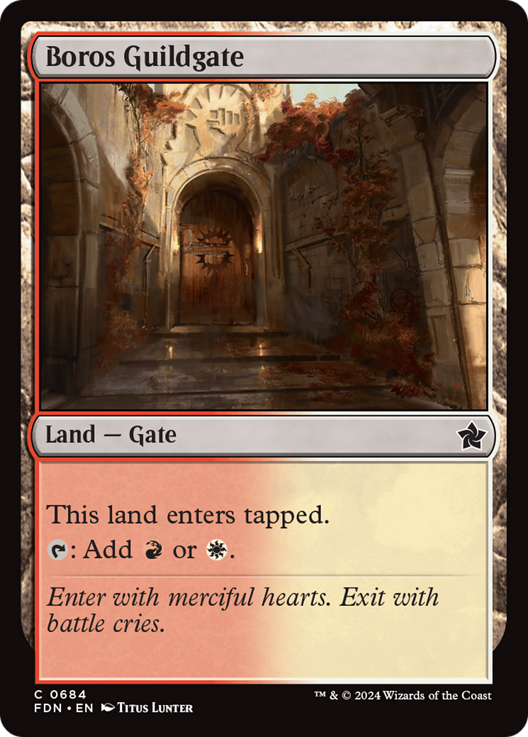 Boros Guildgate [Foundations] | Pegasus Games WI