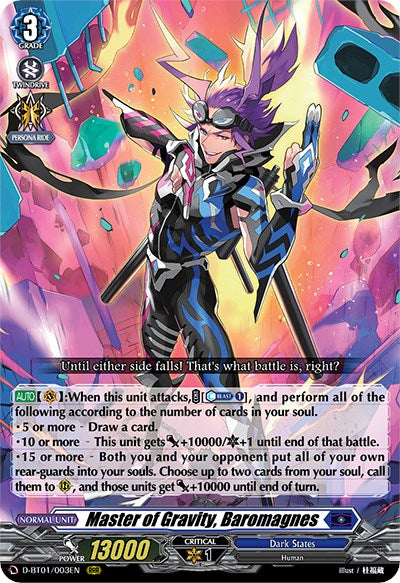 Master of Gravity, Baromagnes (D-BT01/003EN) [Genesis of the Five Greats] | Pegasus Games WI