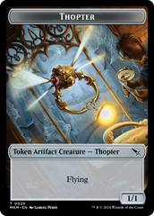 Thopter (0020) // Goblin Double-Sided Token [Murders at Karlov Manor Tokens] | Pegasus Games WI