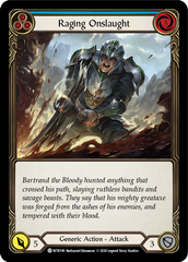 Raging Onslaught (Blue) [U-WTR190] (Welcome to Rathe Unlimited)  Unlimited Rainbow Foil | Pegasus Games WI