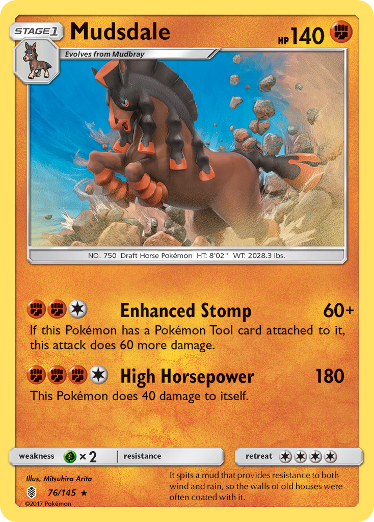 Mudsdale (76/145) [Sun & Moon: Guardians Rising] | Pegasus Games WI