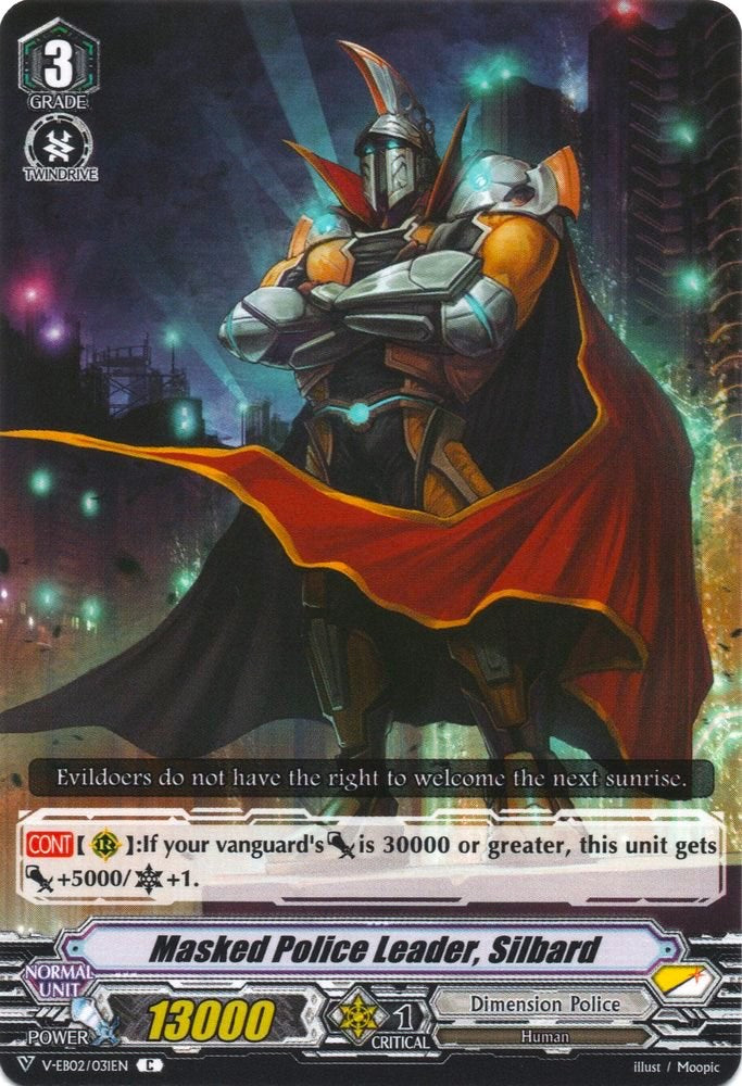Masked Police Leader, Silbard (V-EB02/031EN) [Champions of the Asia Circuit] | Pegasus Games WI