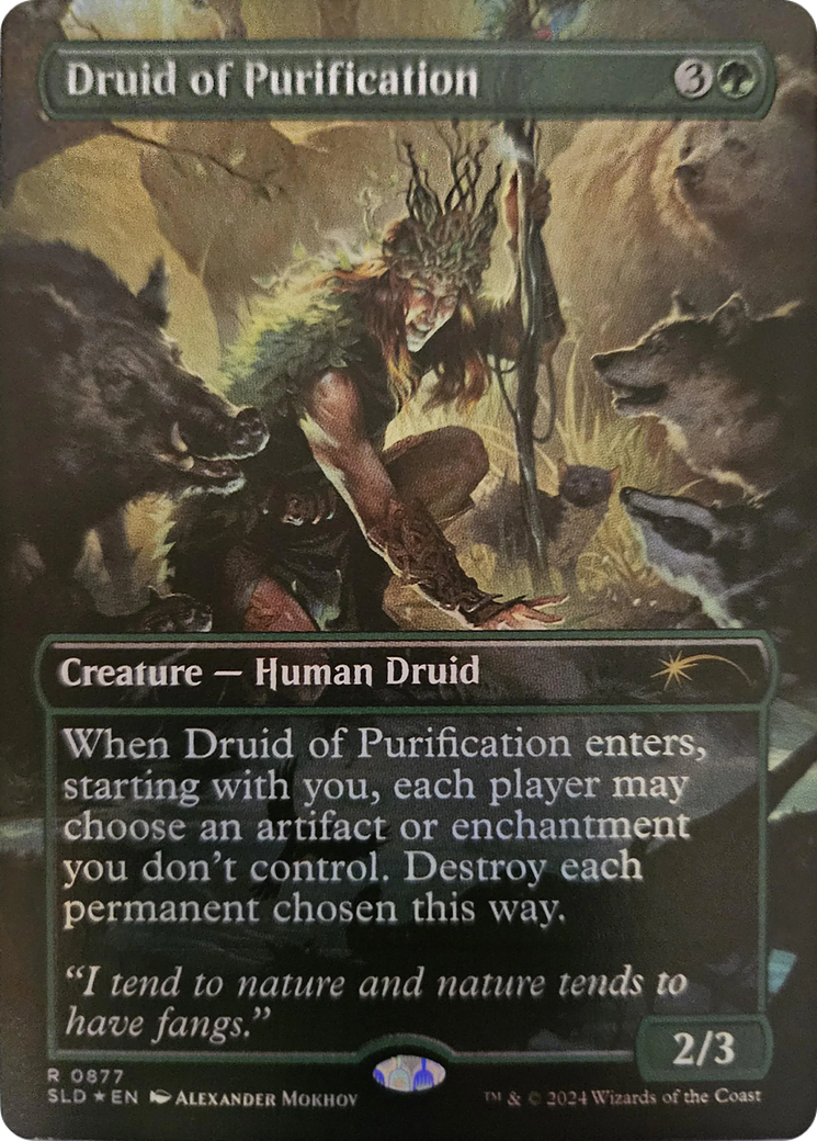 Druid of Purification (Rainbow Foil) [Secret Lair Drop Series] | Pegasus Games WI