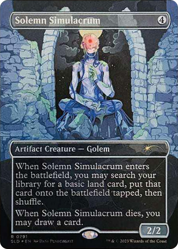 Solemn Simulacrum (0791) (Borderless) [Secret Lair Drop Series] | Pegasus Games WI
