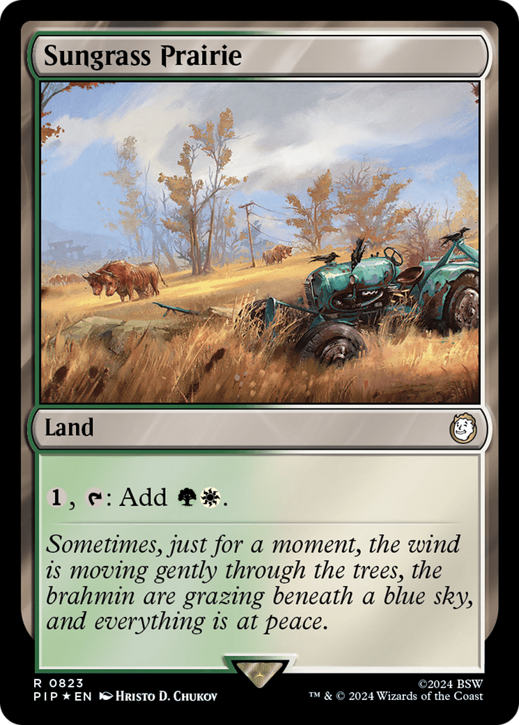 Sungrass Prairie (Surge Foil) [Fallout] | Pegasus Games WI