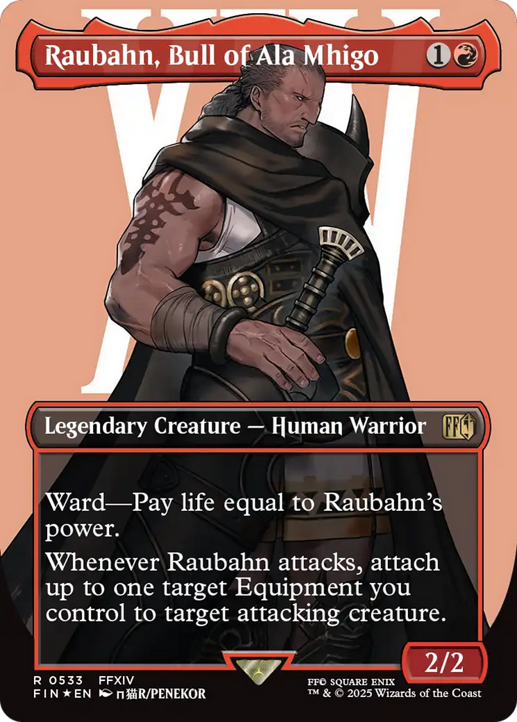 Raubahn, Bull of Ala Mhigo (Borderless) (Surge Foil) [FINAL FANTASY] | Pegasus Games WI