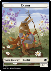 Rabbit // Rabbit Double-Sided Token [Bloomburrow Tokens] | Pegasus Games WI