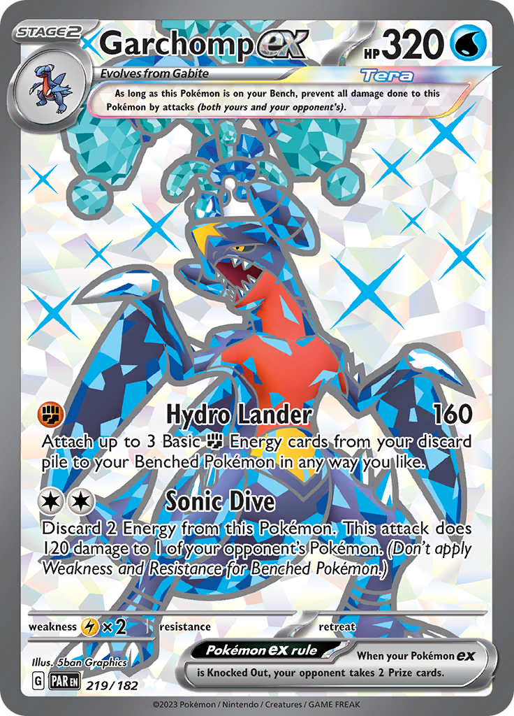 Garchomp ex (219/182) [Scarlet & Violet: Paradox Rift] | Pegasus Games WI