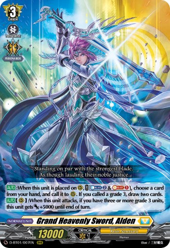 Grand Heavenly Sword, Alden (D-BT01/007EN) [Genesis of the Five Greats] | Pegasus Games WI