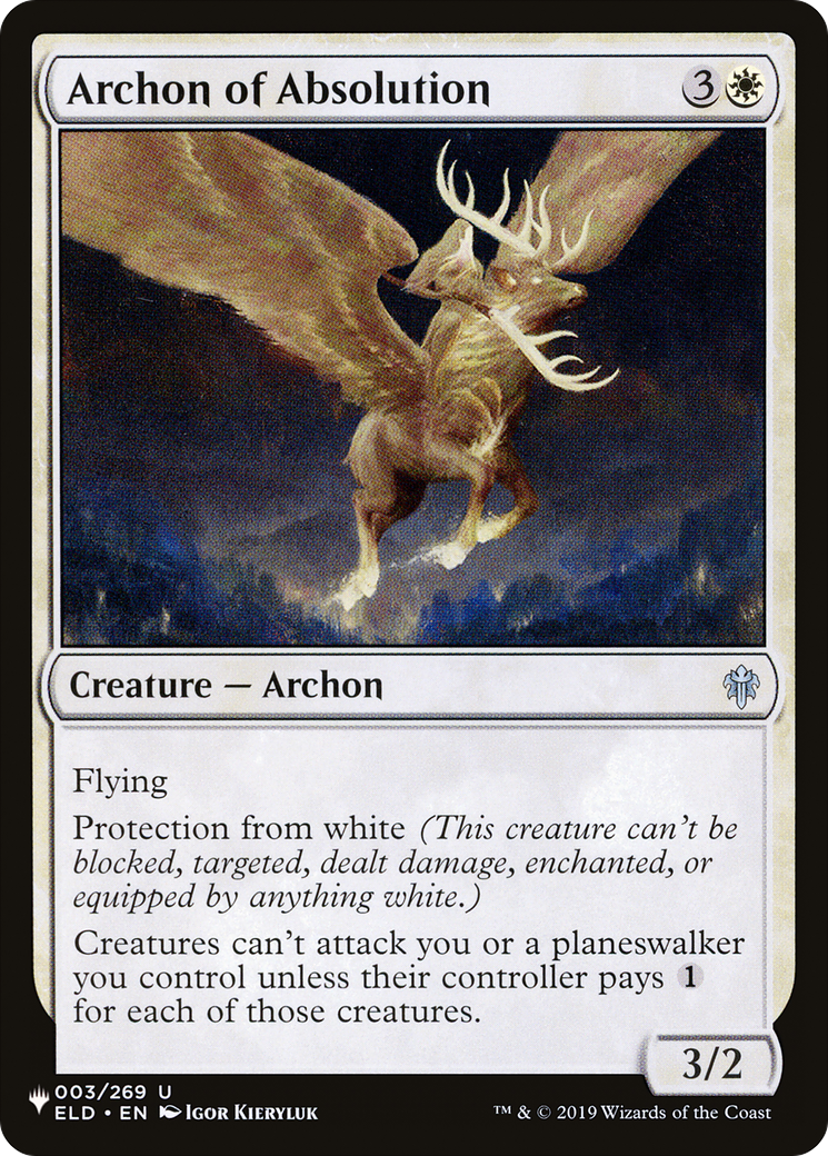 Archon of Absolution [The List Reprints] | Pegasus Games WI