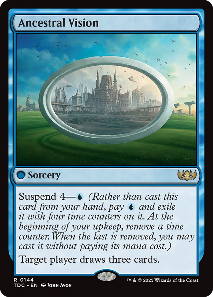 Ancestral Vision [Tarkir: Dragonstorm Commander] | Pegasus Games WI