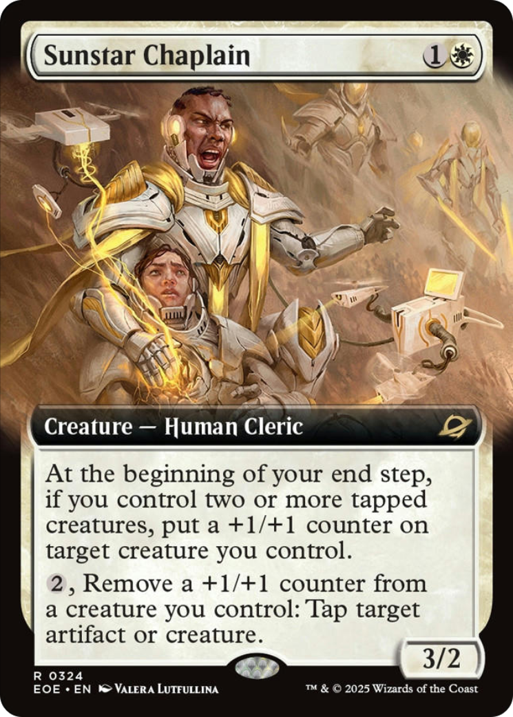 Sunstar Chaplain (Extended Art) [Edge of Eternities] | Pegasus Games WI