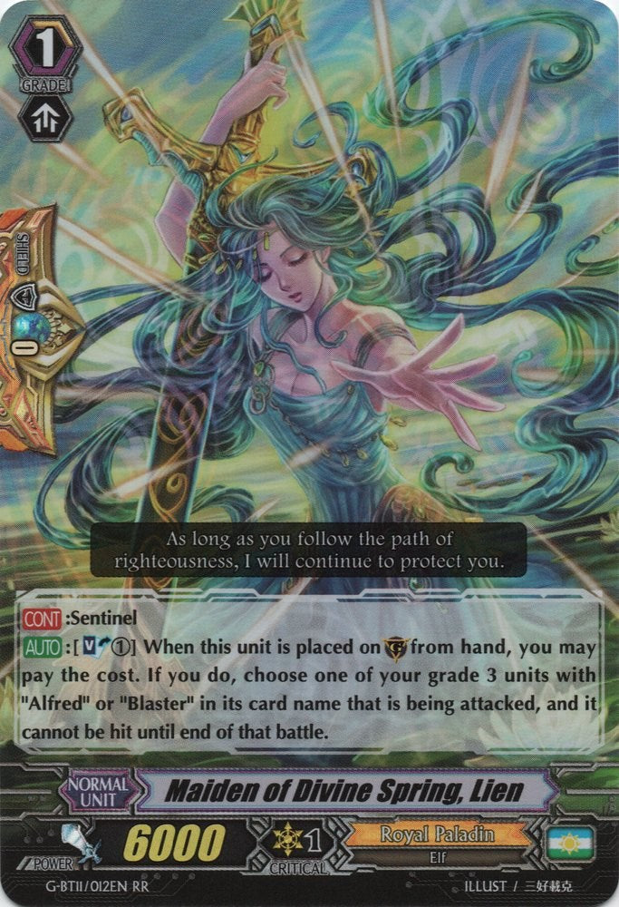 Maiden of Divine Spring, Lien (G-BT11/012EN) [Demonic Advent] | Pegasus Games WI